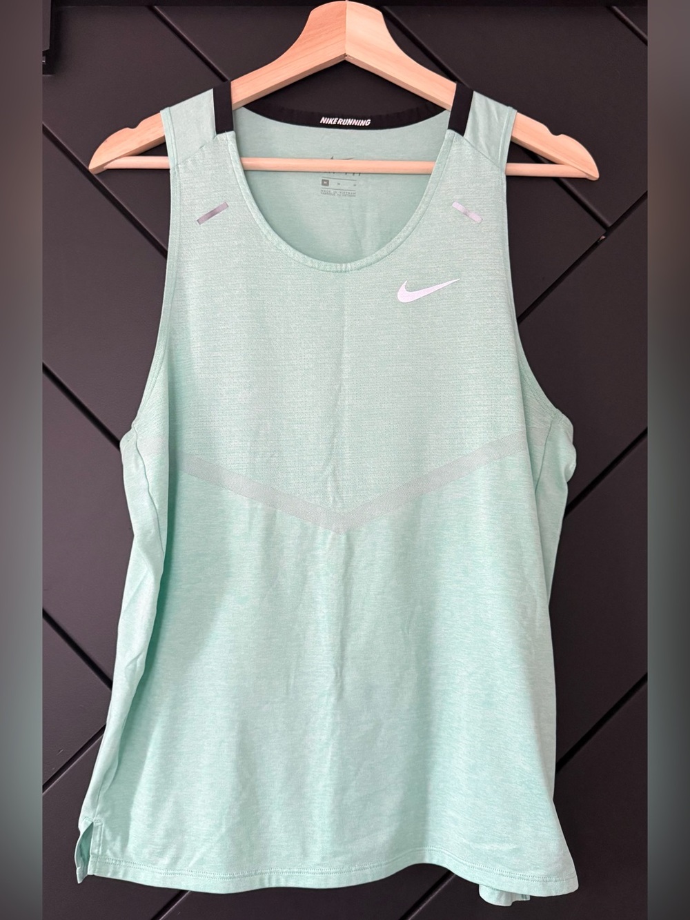 Nike mens Mint Green Dri-FIT running Tank Top